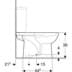 Bild von GEBERIT Renova Stand-WC für AP-Spülkasten aufgesetzt, Tiefspüler, Abgang vertikal #203821000 - weiß