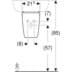 Bild von GEBERIT Renova Plan Halbsäule für Handwaschbecken #292150600 - weiß / KeraTect