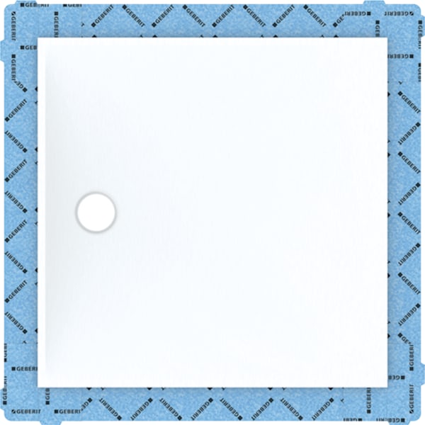 GEBERIT Setaplano Duschfläche quadratisch #154.270.11.1 - weiß-alpin / matt