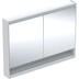 Bild von GEBERIT ONE Spiegelschrank mit Nische und ComfortLight, mit zwei Türen, AP-Montage, Höhe 90 cm #505.835.00.2 - weiß / Aluminium pulverbeschichtet