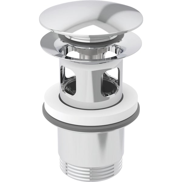 GEBERIT Ablaufventil mit Druckbetätigung #152.076.21.1 - chrom / glänzend
