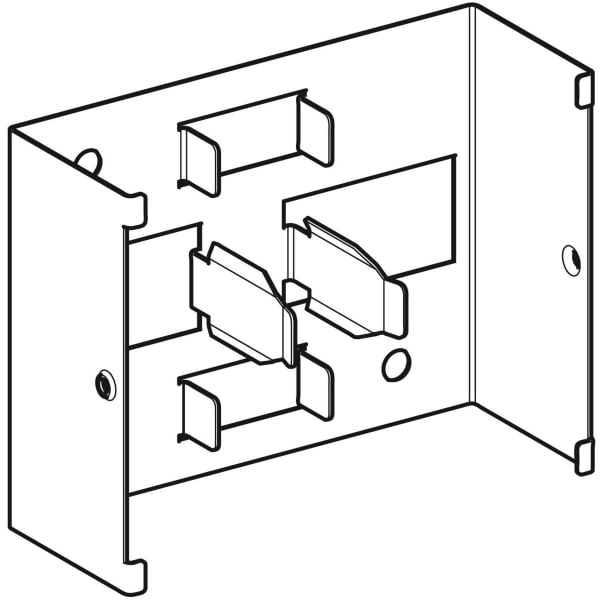 GEBERIT Set Halteklammern für Geberit Duofix Bauschutz für Duschseitenwand #244.085.00.1