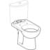 Bild von GEBERIT Renova Stand-WC für AP-Spülkasten aufgesetzt, Tiefspüler, Abgang horizontal #203820600 - weiß / KeraTect