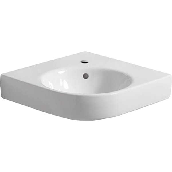 GEBERIT Renova Compact Eckwaschtisch #226150600 - weiß / KeraTect