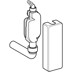 Bild von GEBERIT AP-Geruchsverschluss für Geräte, mit Abdeckung #152.768.11.1 - weiß-alpin