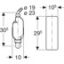Bild von GEBERIT AP-Geruchsverschluss für Geräte, mit Abdeckung #152.768.11.1 - weiß-alpin