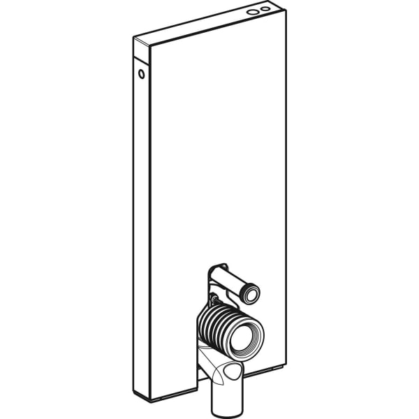 GEBERIT Monolith Plus Sanitärmodul für Stand-WC, 114 cm, Frontverkleidung aus Steinzeug #131.233.JV.7 - Frontverkleidung: Steinzeug Betonoptik Seitenverkleidung: Aluminium