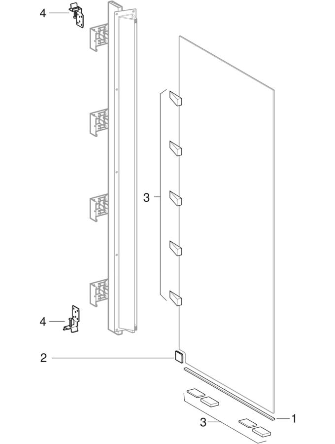 Picture of GEBERIT ONE walk-in shower panel #560.003.00.1
