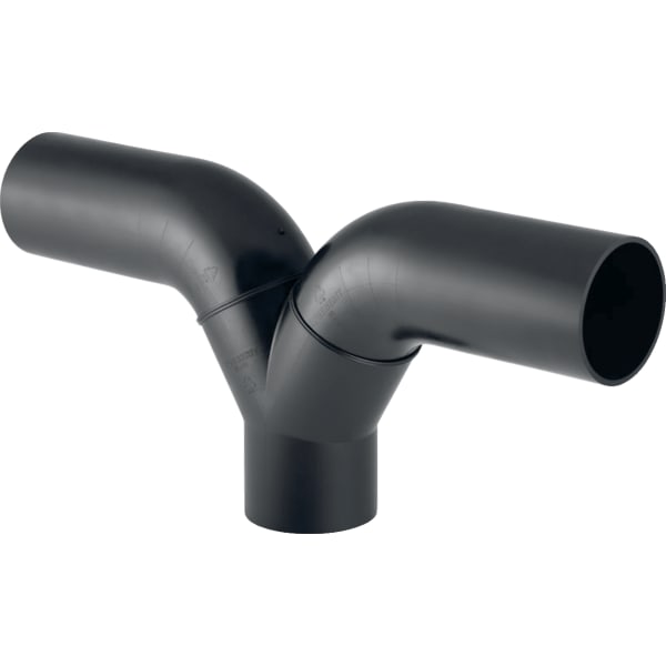 GEBERIT PE Hosenabzweig 2 x 90° mit langen Schenkeln #367.458.16.1