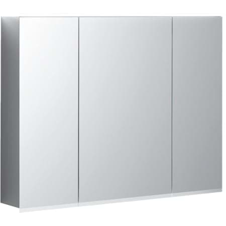 Picture of GEBERIT Option Plus mirror cabinet with lighting and three doors #500.592.00.1 - Body: mirrored on the outside Doors: mirrored on the inside and outside