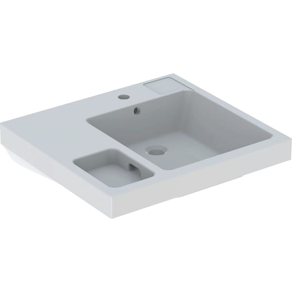 GEBERIT Bambini Waschtisch mit seitlichem Schwammbecken #162700600 - weiß / KeraTect