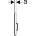 Bild von GEBERIT Urinalsteuerung mit pneumatischer Spülauslösung, Typ 50 Betätigungsplatte #116.016.JK.5 - lava / Glas