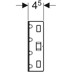 Bild von GEBERIT GIS Traverse für vertikal montierte Wandarmatur AP, mit zwei Wasseranschlüssen #461.746.00.1