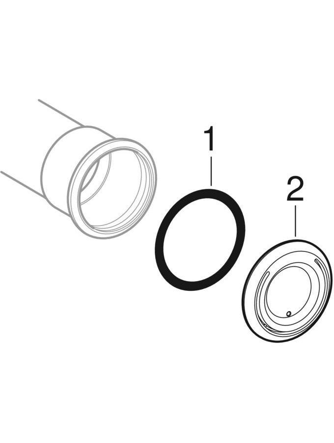 εικόνα του GEBERIT Mapress Copper elbow tap connector 90°, offset, circular hole 50 mm (gas) #91104