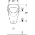 Bild von GEBERIT Aller Urinal Zulauf von oben, Abgang nach hinten oder unten #236600600 - weiß / KeraTect