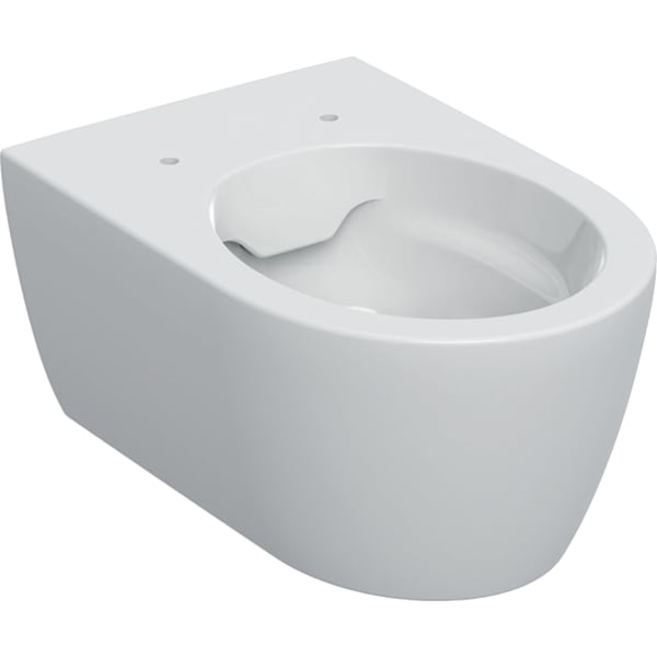εικόνα του GEBERIT iCon wall-hung WC, concealed flush plate, Rimfree #501.661.00.8 - white / KeraTect