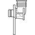 Bild von GEBERIT Wasseranschluss für Geberit ONE WT-Armatur Wandmontage, f. Montageelem. #244.160.00.1