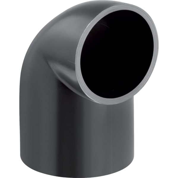 GEBERIT PE Bogen 90° reduziert, mit langem Schenkel und kleinem Radius #363.062.16.1