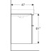 Bild von 500.356.JK.1 Geberit Smyle Square cabinet for double washbasin, with two drawers