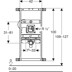 Bild von GEBERIT Kombifix Element für Urinal, 109–127 cm, universell, für verdeckte Urinalsteuerung #457.689.00.1