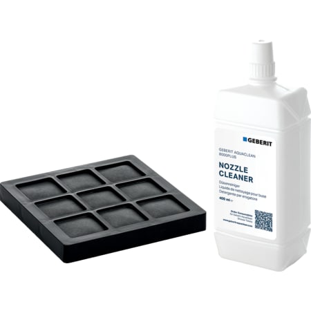Obrázek GEBERIT Sada filtru s aktivním uhlím a prostředku pro čištění trysky pro kompletní WC Geberit AquaClean 8000plus #240.625.00.1