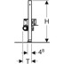 Bild von GEBERIT Duofix Element für Dusche, 50 cm, mit Wandablauf, für Estrichhöhe am Einlauf 65–90 mm #111.593.00.1