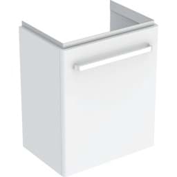 Bild von GEBERIT Renova Compact Unterschrank für Waschtisch, mit einer Tür #862055000 - Korpus: weiß / lackiert matt Front: weiß / lackiert hochglänzend