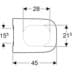Bild von GEBERIT Smyle Square WC-Sitz schmales Design, Sandwichform #500.239.01.1 - weiß / glänzend