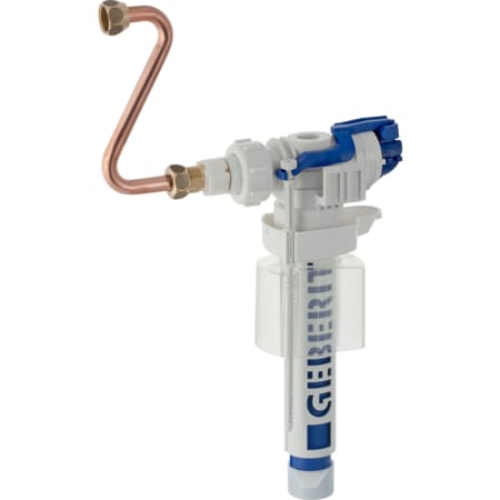 Picture of GEBERIT type 380 filling valve water connection lateral, 3/8", brass nipple #240.705.00.1