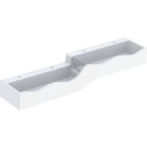 Picture of GEBERIT Bambini play and washspace, for four washbasin taps, lower basin on the left white alpine / matt #430000016