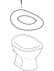 Bild von GEBERIT Bambini Stand-WC für Babys und Kleinkinder, Tiefspüler #211650000 - weiß