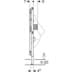 Bild von GEBERIT Duofix Element für Urinal, 112–130 cm, universell, für verdeckte Urinalsteuerung #111.689.00.1