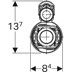 Bild von GEBERIT Typ 290 Spülventil d40, 1-Mengen-Spülung #282.050.21.2 - hochglanz-verchromt