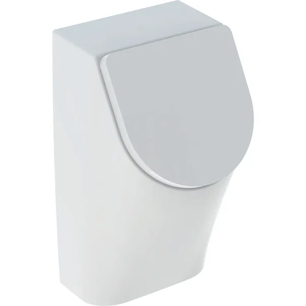 Picture of GEBERIT Renova Plan urinal with cover, inlet from rear, outlet to rear #235120000 - white