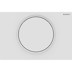 Bild von GEBERIT Sigma10 Betätigungsplatte für Spül-Stopp-Spülung #115.758.JT.5 - Platte und Taste: weiß matt lackiert, easy-to-clean-beschichtet Designring: poliert