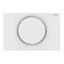 Bild von GEBERIT Sigma10 Betätigungsplatte für Spül-Stopp-Spülung #115.758.KM.5 - Platte und Taste: schwarz Designring: hochglanz-verchromt