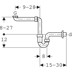 Bild von GEBERIT Rohrbogengeruchsverschluss für Waschbecken, Raumsparmodell, Abgang horizontal #151.107.11.1 - weiß-alpin