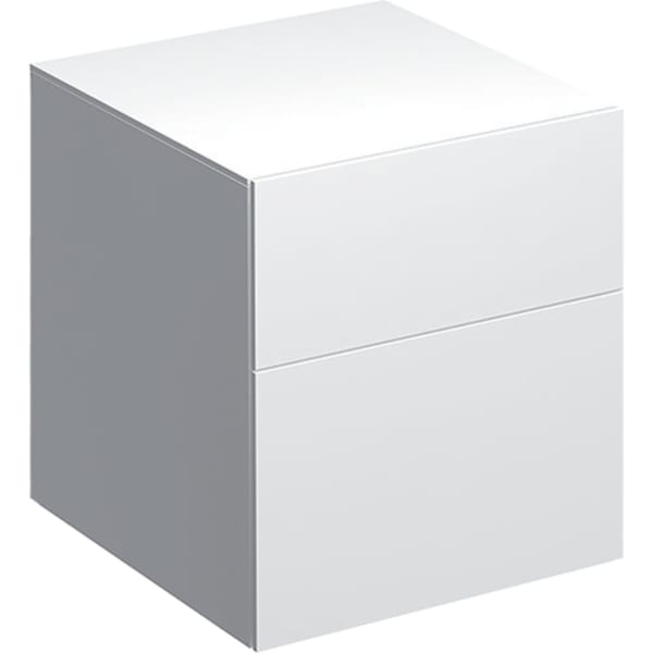 Obrázek GEBERIT Boční skříňka Geberit Xeno² se dvěma zásuvkami Šedo-béžová / Lak matný #500.504.00.1