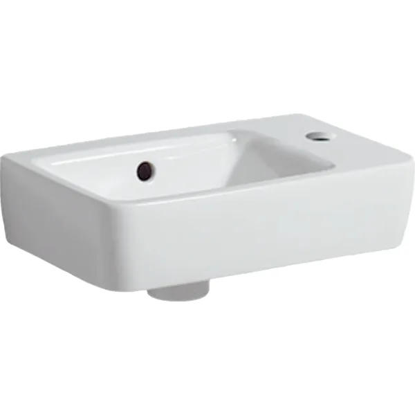 GEBERIT Renova Compact el durulama lavabosu kısa projeksiyon beyaz #276250000 resmi