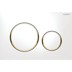 Bild von GEBERIT Sigma20 Betätigungsplatte für 2-Mengen-Spülung #115.882.JT.1 - Platte und Tasten: weiß matt lackiert, easy-to-clean-beschichtet Designringe: hochglanz-verchromt