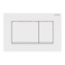 Bild von GEBERIT Sigma30 Betätigungsplatte für 2-Mengen-Spülung #115.883.01.1 - Platte und Tasten: weiß matt lackiert, easy-to-clean-beschichtet Designstreifen: weiß