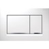 Bild von GEBERIT Sigma30 Betätigungsplatte für 2-Mengen-Spülung #115.883.01.1 - Platte und Tasten: weiß matt lackiert, easy-to-clean-beschichtet Designstreifen: weiß