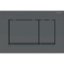 Bild von GEBERIT Sigma30 Betätigungsplatte für 2-Mengen-Spülung #115.883.DW.1 - Platte und Tasten: schwarz Designstreifen: schwarz matt
