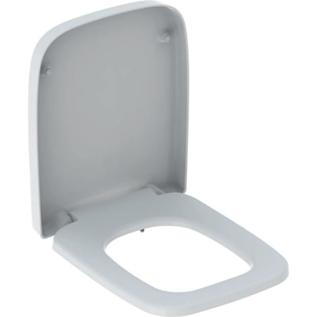 Bild von GEBERIT Renova Plan WC-Sitz eckiges Design, Befestigung von oben weiß / glänzend 572180000