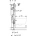 Bild von GEBERIT Duofix Element für Wand-WC, 112 cm, mit Sigma UP-Spülkasten 12 cm, barrierefrei 111.350.00.5