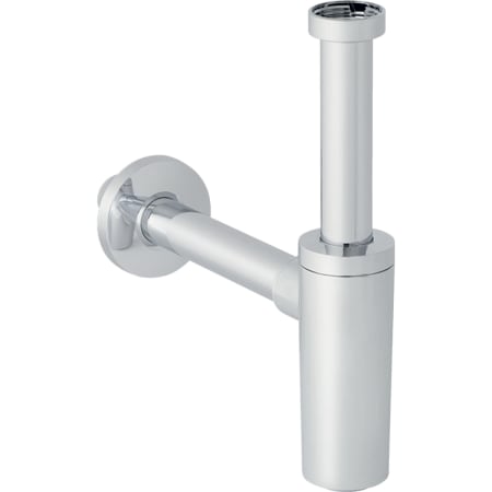 Picture of GEBERIT immersion pipe odour trap for washbasin, horizontal outlet #151.035.21.1 - high-gloss chrome-plated