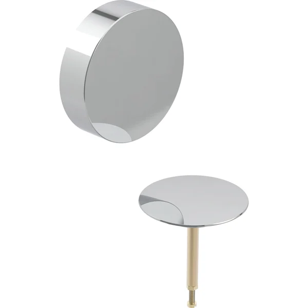 Picture of GEBERIT ready-to-fit set d52, for bathtub drain with turn handle gloss chrome-plated #150.281.21.1