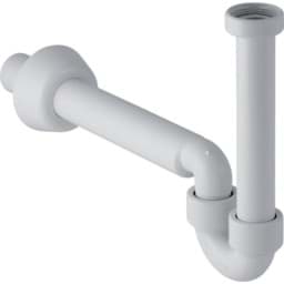Picture of GEBERIT pipe bend odour trap for washbasin and bidet, horizontal outlet #151.113.11.1 - white-alpine
