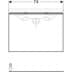 Bild von GEBERIT Acanto Unterschrank für Waschtisch, mit einer Schublade, einer Innenschublade und Geruchsverschluss #500.609.01.2 - Korpus: weiß / lackiert hochglänzend Schubladen: weiß / Glas glänzend