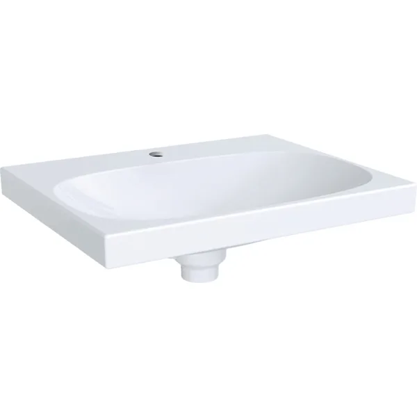 Picture of GEBERIT Acanto washbasin with concealed overflow and drain cap #500.629.01.8 - white / KeraTect